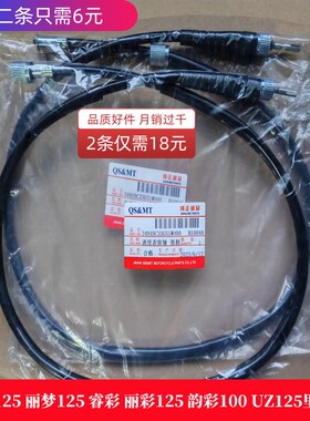 适用铃木睿彩瑞梦丽梦丽彩QS125T-5A 4C 4B韵彩100 里程线 码表线