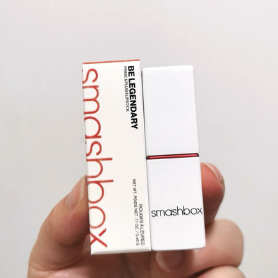 现货 smashbox 新款白管prime 脏橘色口红唇釉 out loud 滋润持久