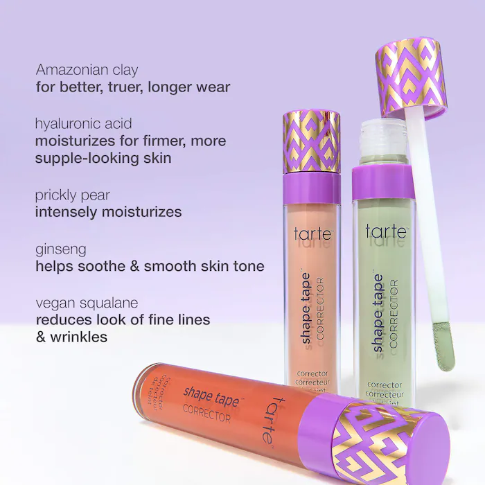 预*定 新款 tarte shape tape高效遮瑕保湿遮瑕膏6ml