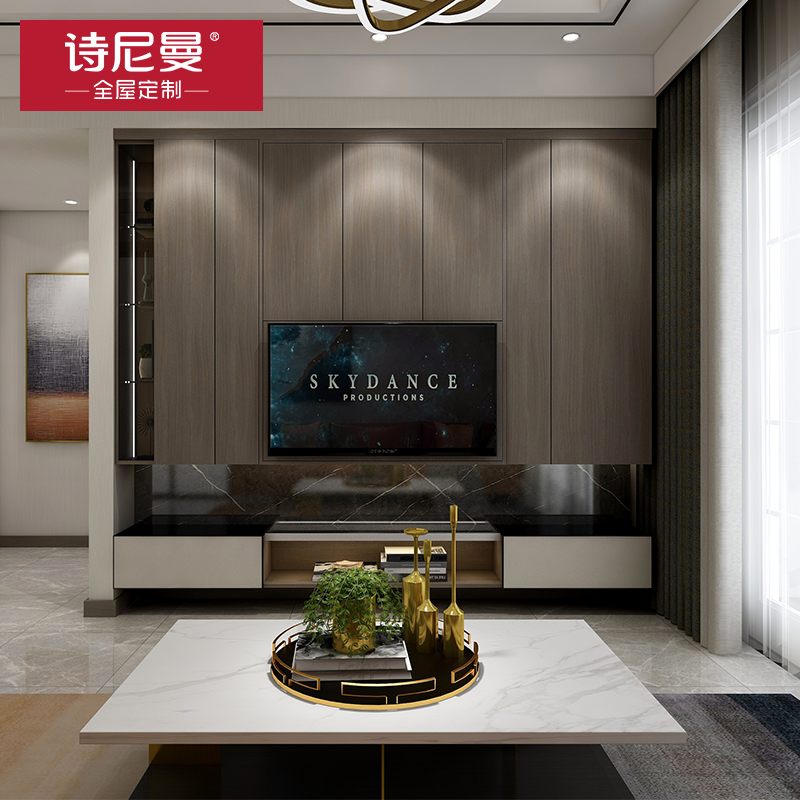 詩尼曼全屋定制現代輕奢客廳電視櫃玄關酒櫃廚房餐廳櫥櫃組合定做在類目 全屋定製, 全屋空間定制, 客廳空間定制中 - 來自Buy2taobao.com提供專業的淘寶代購服務