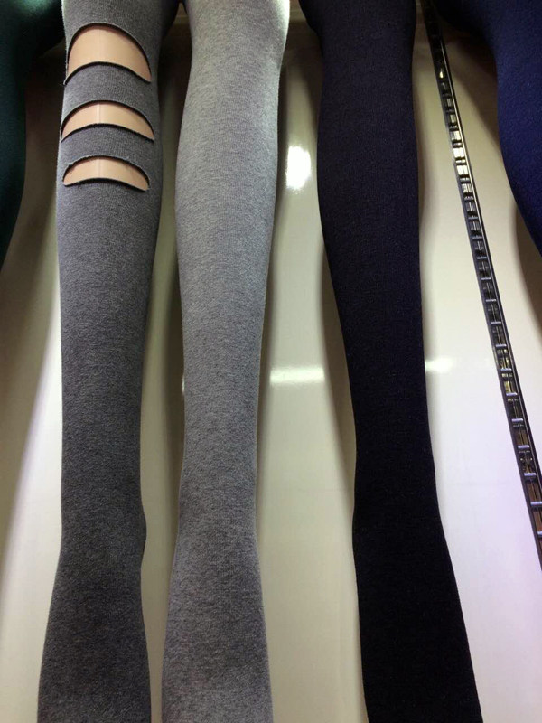 纯棉烟灰色连脚打底裤袜女春秋细螺纹薄款连袜踩脚竖条纹显瘦修身,女装/女士精品,打底裤,淘宝优惠券,粉丝福利购,淘宝优惠卷