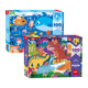 恐龙拼图100片海底世界平图纸质动脑儿童益智玩具男孩5 8岁