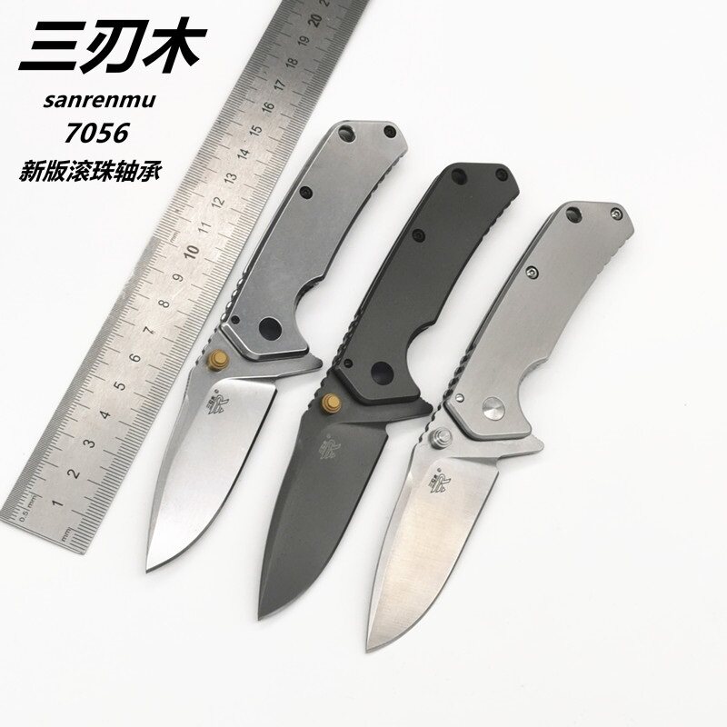 三刃木日用工具露营刀滚珠轴承