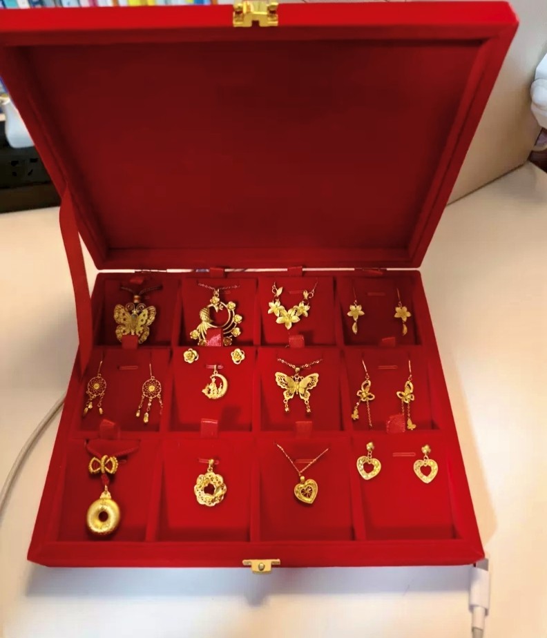 包邮饰品盒高档首饰盒钻盒收藏收纳箱戒指项链美甲店分类空盒