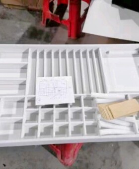首饰收纳盒抽屉式定制家用化妆台项链戒指皮革绒布柜台展示托盘盒