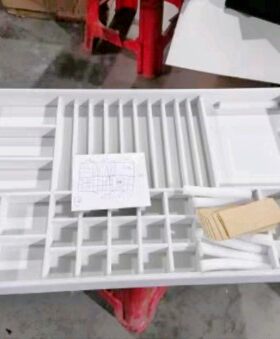 首饰收纳盒抽屉式定制家用化妆台项链戒指皮革绒布柜台展示托盘盒