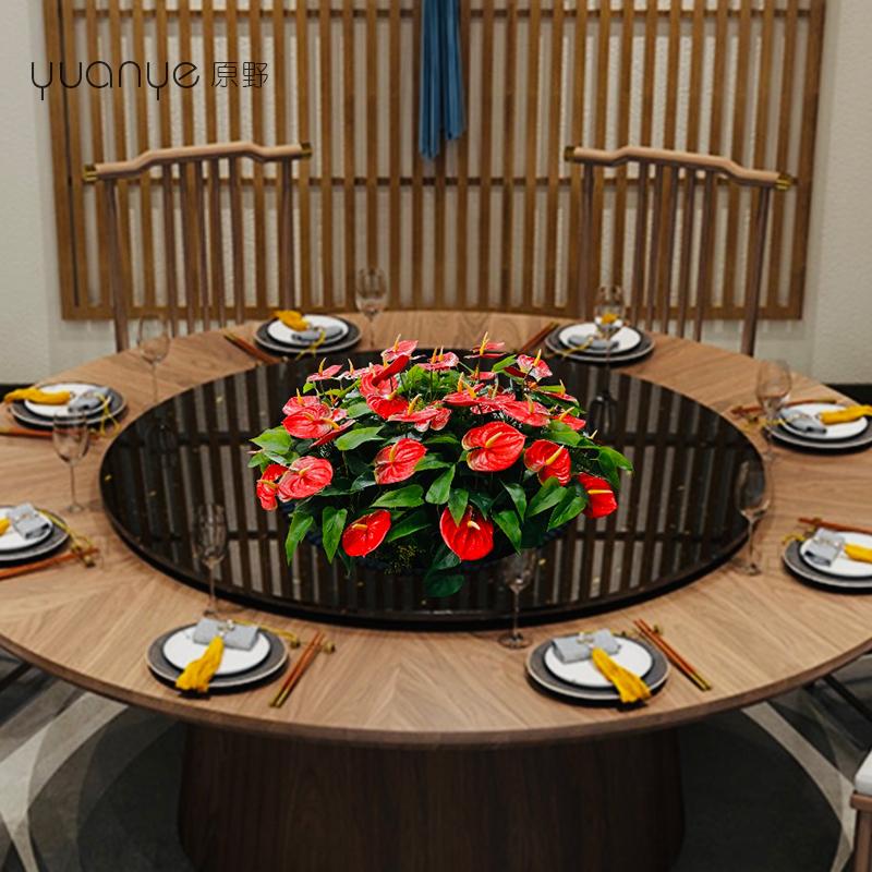 酒店餐桌仿真花艺摆件装饰品