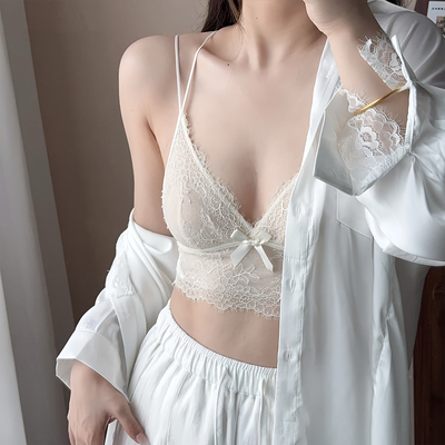 梧桐花开无钢圈超薄美背吊带背心