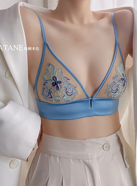 PLATANE梧桐本色文胸悸动系列超薄显小无钢圈三角杯小背心WN22219