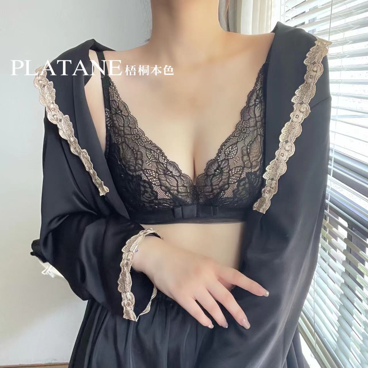 梧桐本色内衣性感超薄大胸显小