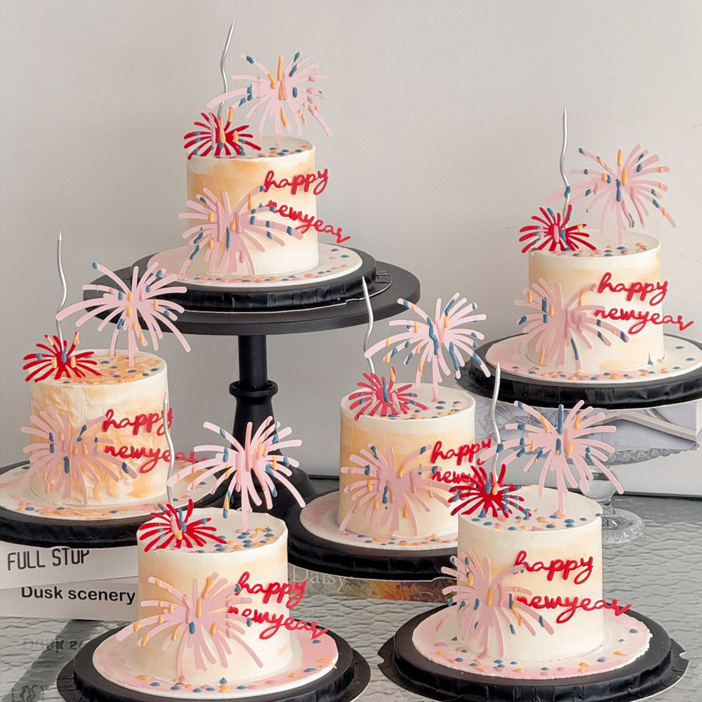 2026跨年元旦礼花火花蛋糕装饰新年快乐亚克力插件甜品烘焙摆件,节庆用品/礼品,蛋糕/烘焙装饰用品,淘宝优惠券,粉丝福利购,淘宝优惠卷