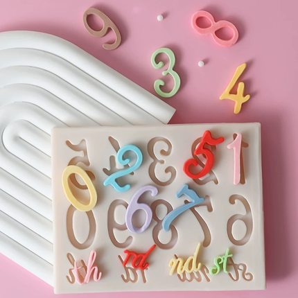 复古镜框硅胶模具数字0-9th浮雕花边相框翻糖巧克力蛋糕烘焙装饰