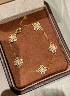 满钻金刚杵手链