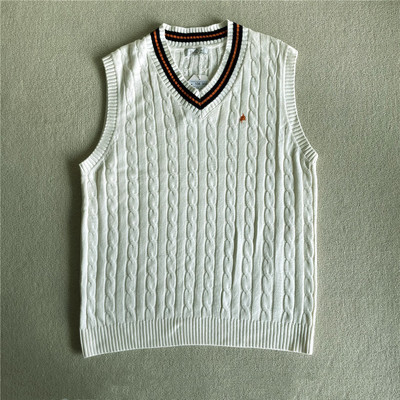 PIMA棉针织背心学院男神学生款