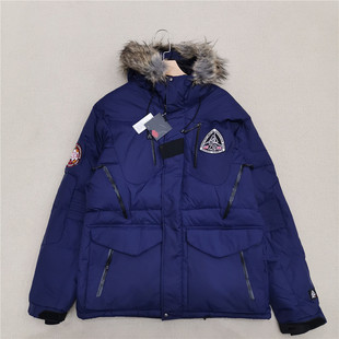 美国代表品牌 男款质感聚酯面料 重工带帽加厚拒水保暖 羽绒服