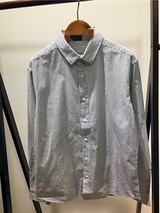 英伦 SLIMFIT经典纯色修身款高档牛津纺厚纯棉男衬衫挺括透气条纹