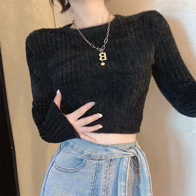 短款高腰露脐打底短款高腰露