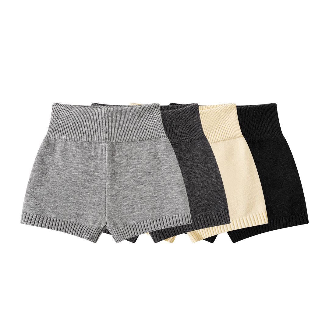 针织短裤女外穿2025新款高腰显瘦打底裤紧身弹力小个子外穿靴裤子