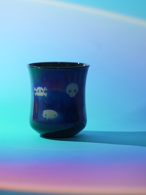 玻心璃语 |恐龙&骷髅咖啡杯 玻璃 原创设计 咖啡具 手工匠人 CCC