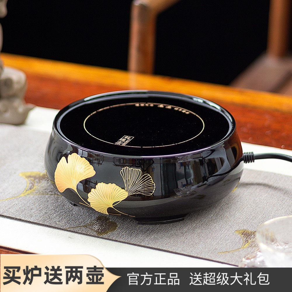 龙隐斋电陶炉家用煮茶炉器新款小型台式静音烧水壶不挑壶【有杏】