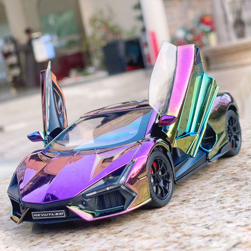 兰博大牛跑车模型仿真合金玩具车