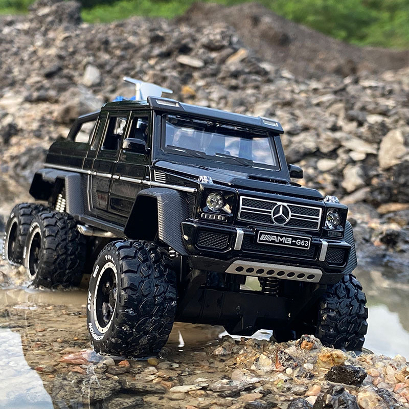 奔驰G63汽车模型6X6越野车吉普车合金大号仿真儿童皮卡玩具车摆件