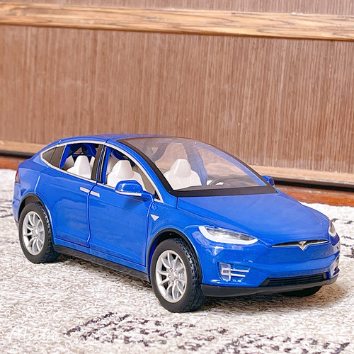 特斯拉汽车模型玩具车合金越野车