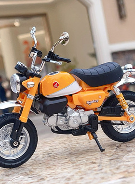本田小猴子摩托车模型仿真金城jc70合金狒狒机车模型手办玩具摆件