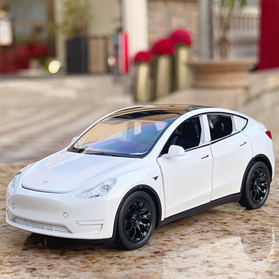 132特斯拉ModelY汽车模型玩具车