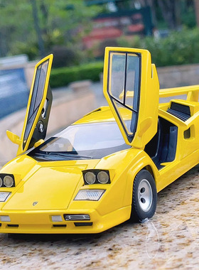 1:24兰博基尼康塔什LP500S合金汽车模型摆件开门男孩玩具跑车礼物