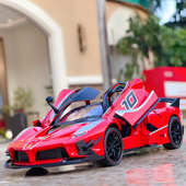 仿真1 24拉法FXXK EVO汽车模型合金车模声光回力车男孩金属玩具车