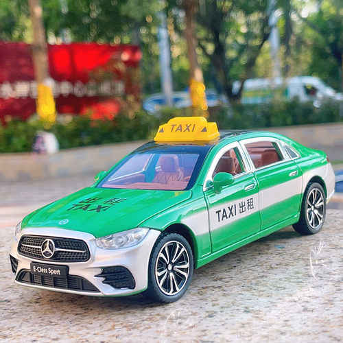 124奔驰E300L合金出租车模型车