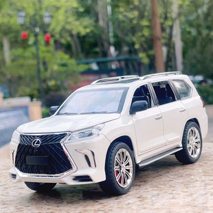 正版 24雷克萨斯LX570汽车模型合金儿童玩具车男越野车收藏摆件