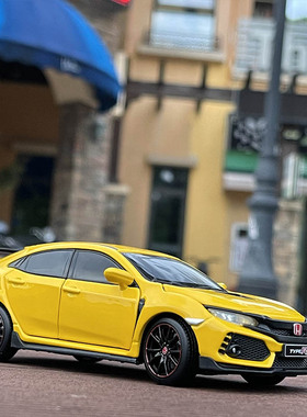 1/32本田思域TypeR汽车模型仿真合金回力声光男孩金属耐摔玩具车