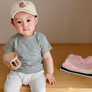NEXT kids婴儿纯棉短袖儿童圆领打底宝宝白色上衣T恤夏季纯色半袖