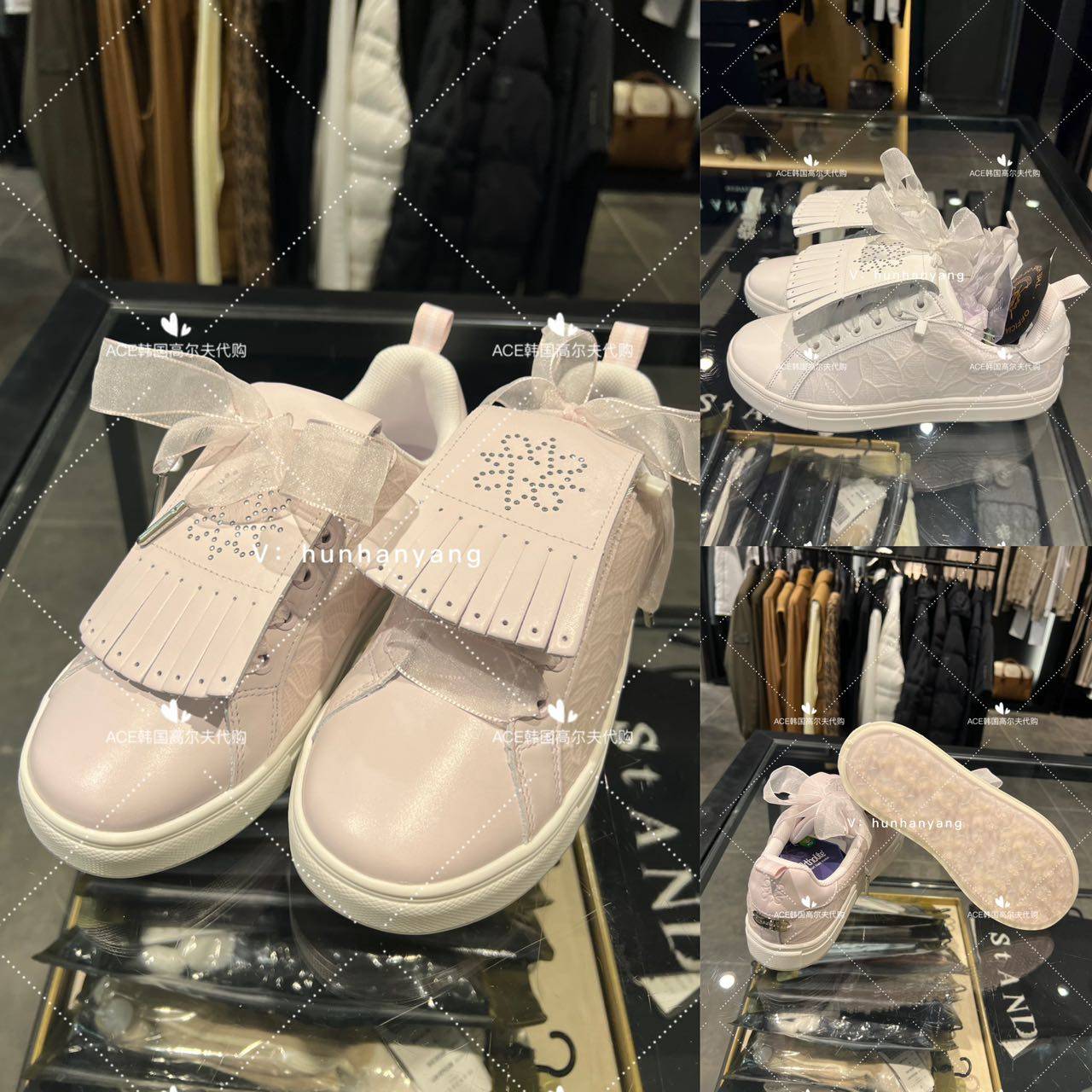 St ANDREWS女士高尔夫球鞋24春季折扣百搭休闲运动蝴蝶结高尔夫鞋,女鞋,休闲板鞋,淘宝优惠券,粉丝福利购,淘宝优惠卷