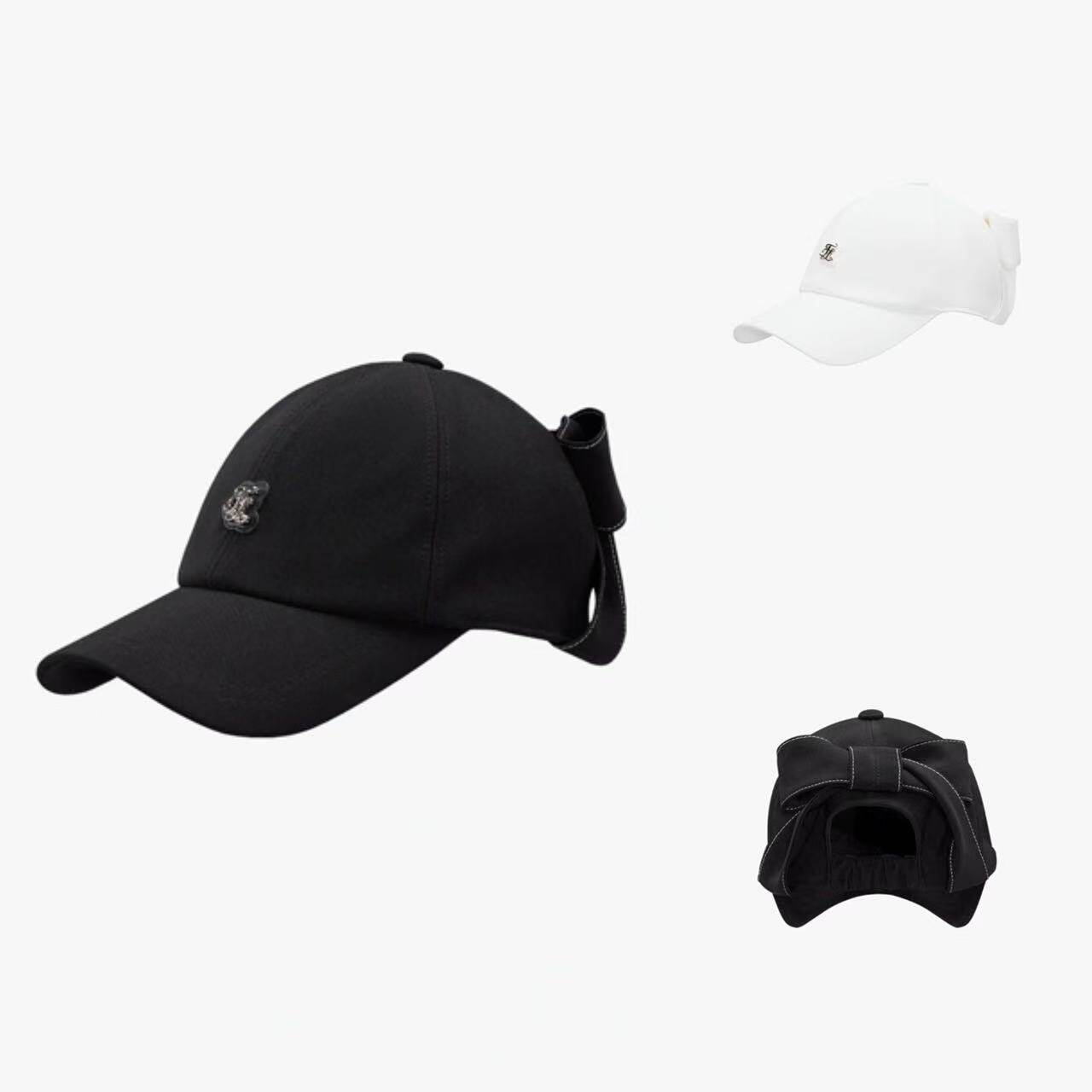 FL高尔夫球帽女士24夏季折扣百搭休闲时尚运动透气蝴蝶结防晒帽