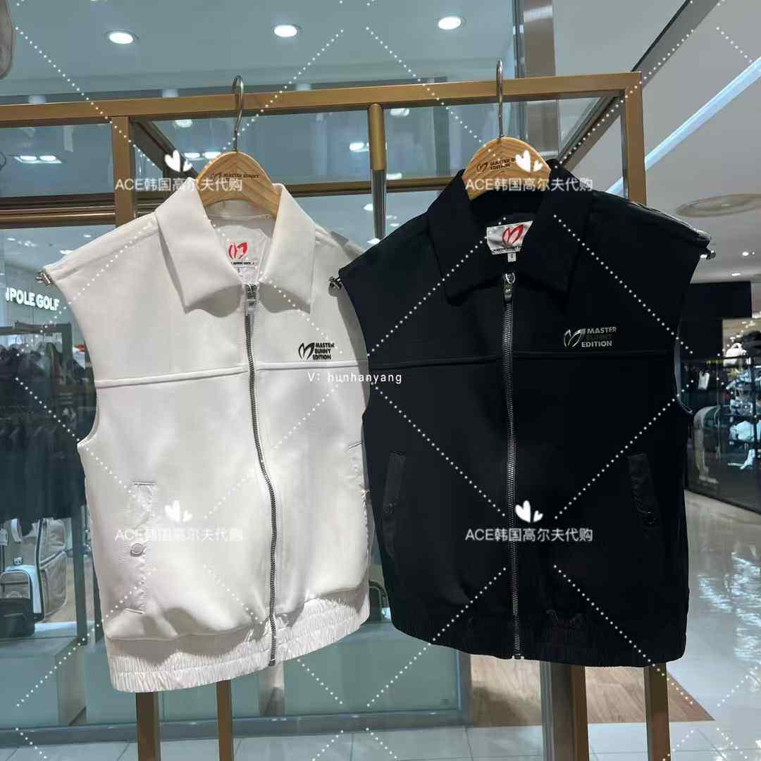 MasterBunny小兔子折扣女士高尔夫服装25春运动修身翻领马甲外套