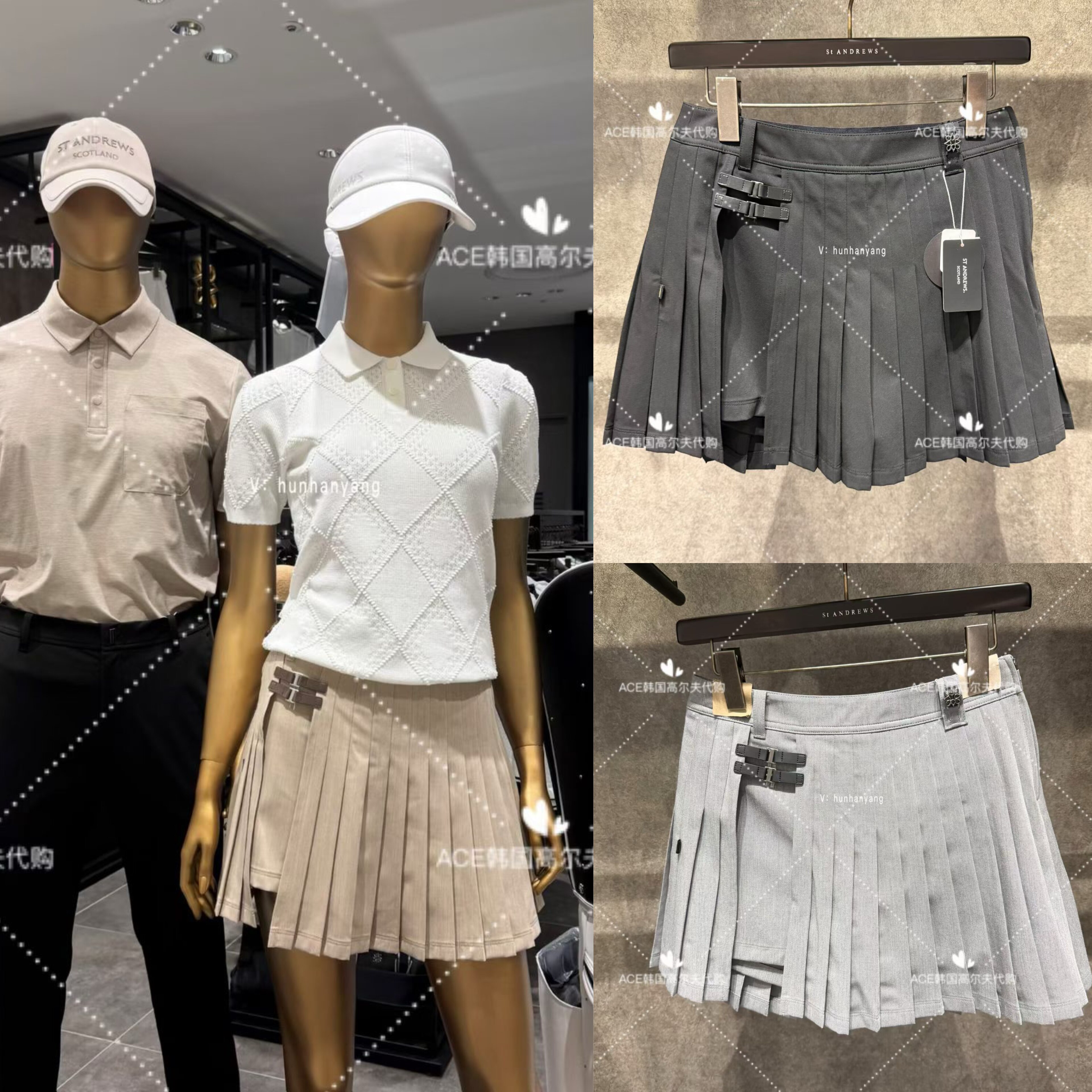 女士高尔夫服装26秋季裙子
