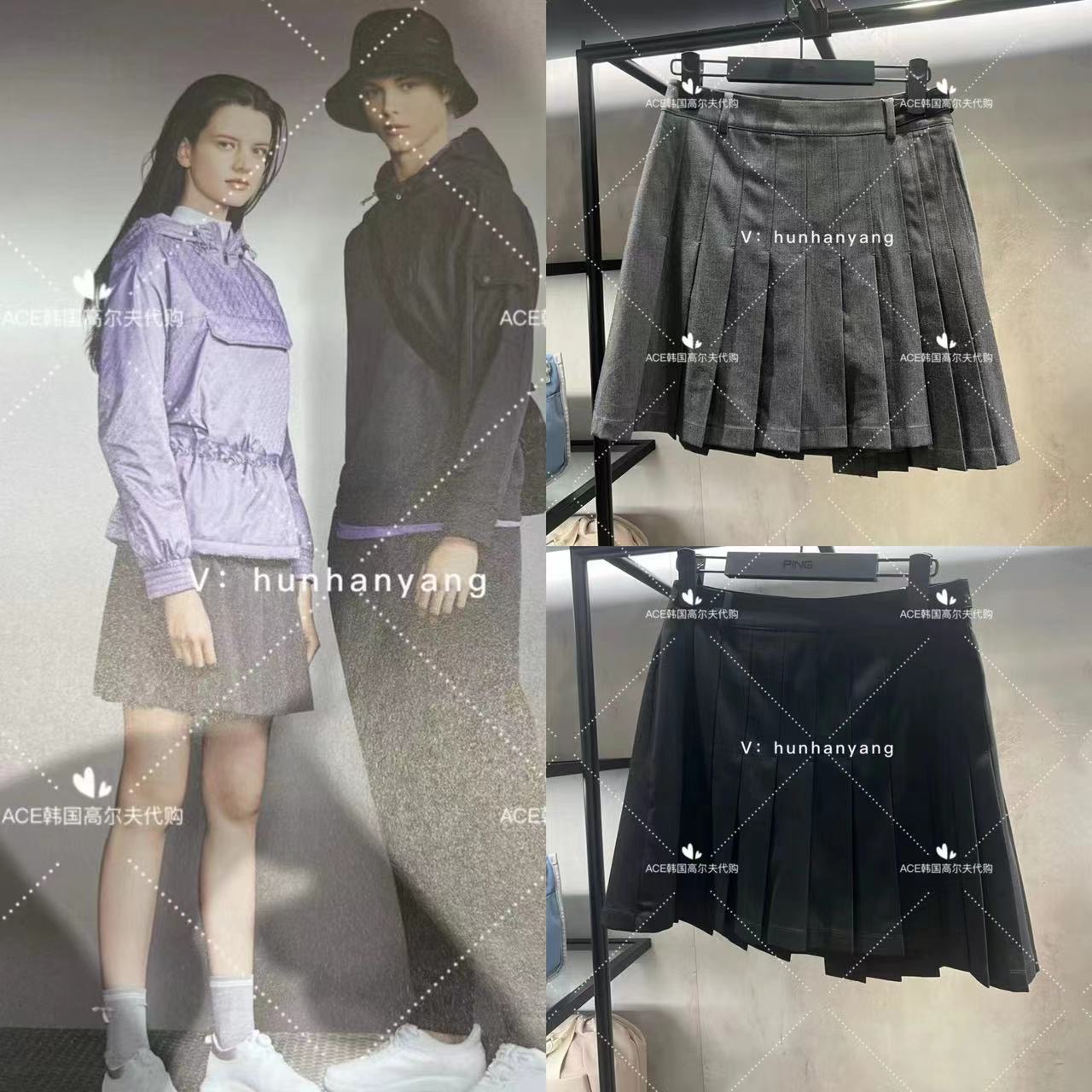 女士高尔夫服装24秋季短裙