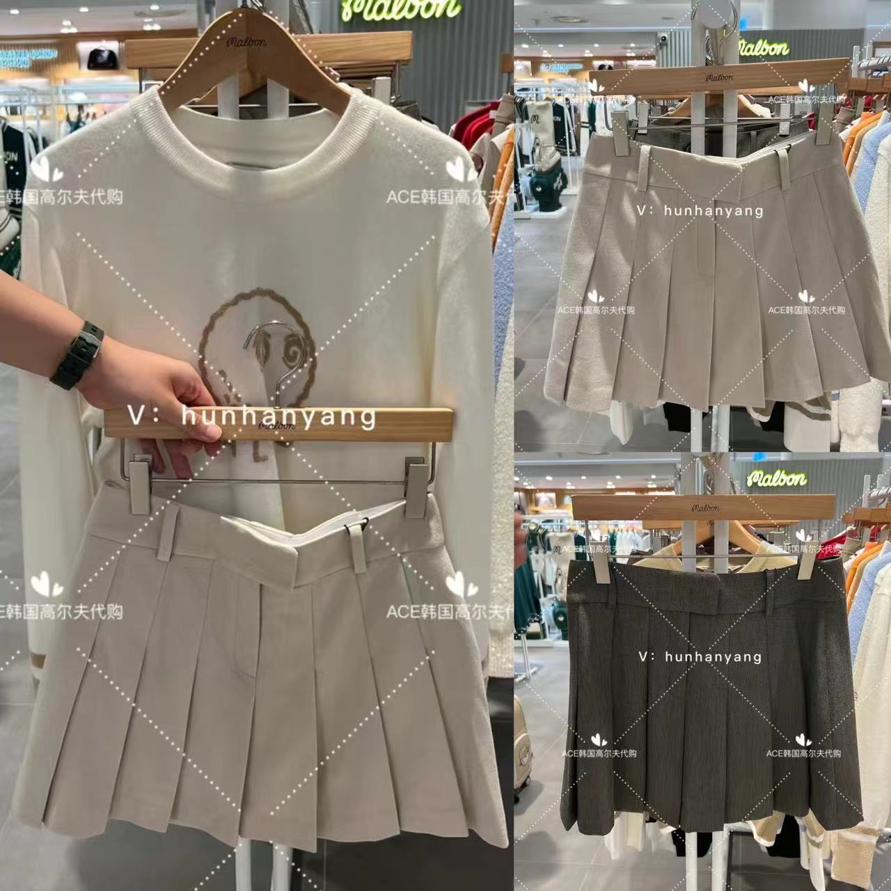 女士高尔夫服装24秋冬短裙