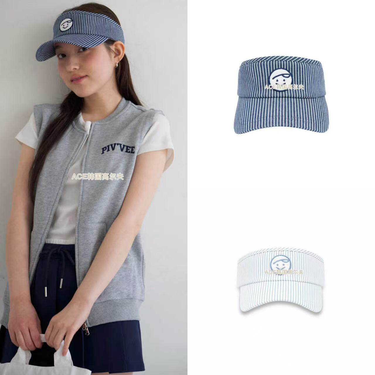 PIVVEE高尔夫球帽女士26春季新款百搭休闲时尚运动透气无顶防晒帽