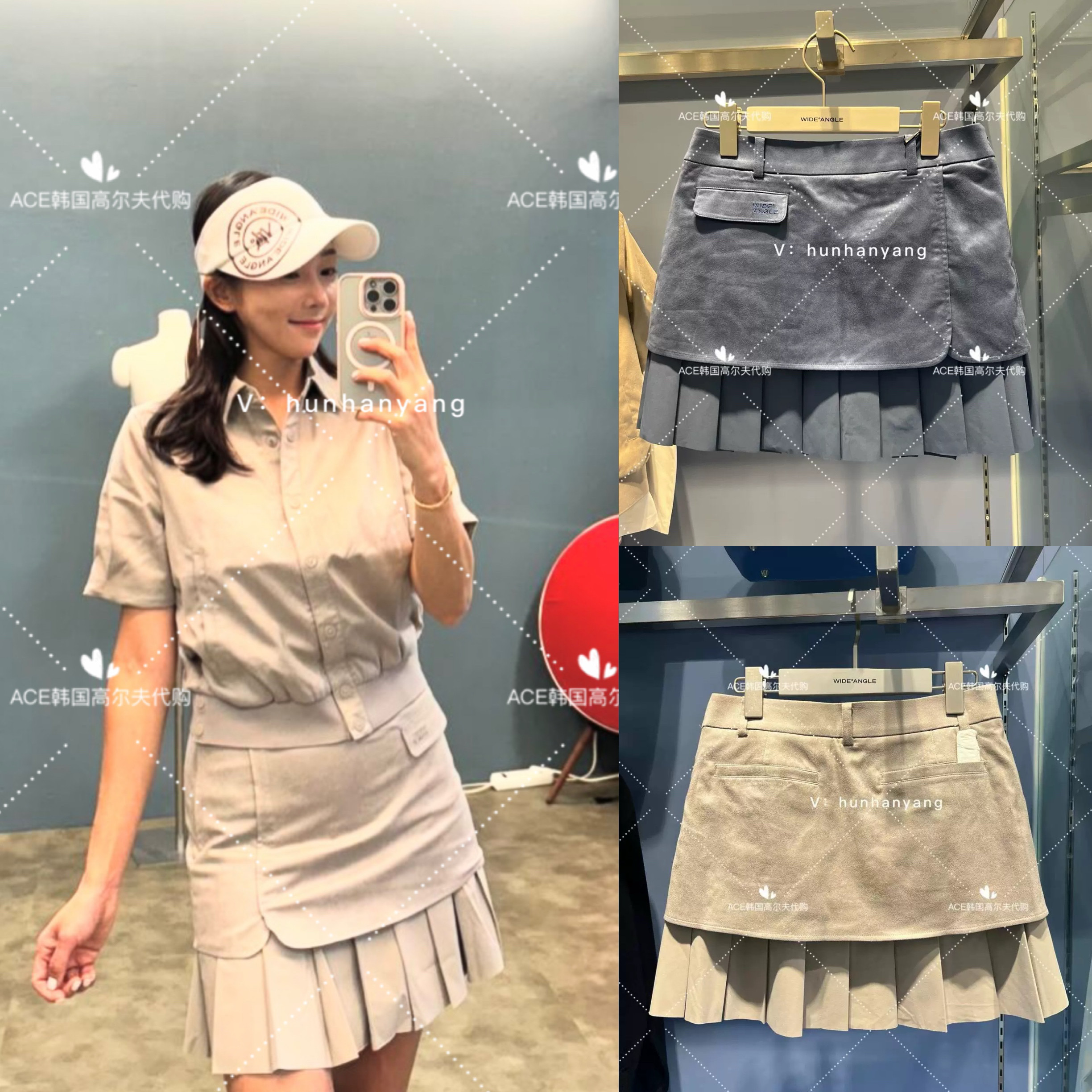 女士高尔夫服装24秋季短裙