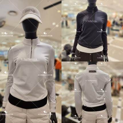 PING女士高尔夫长袖24冬季折扣百搭休闲时尚运动保暖半高领长袖