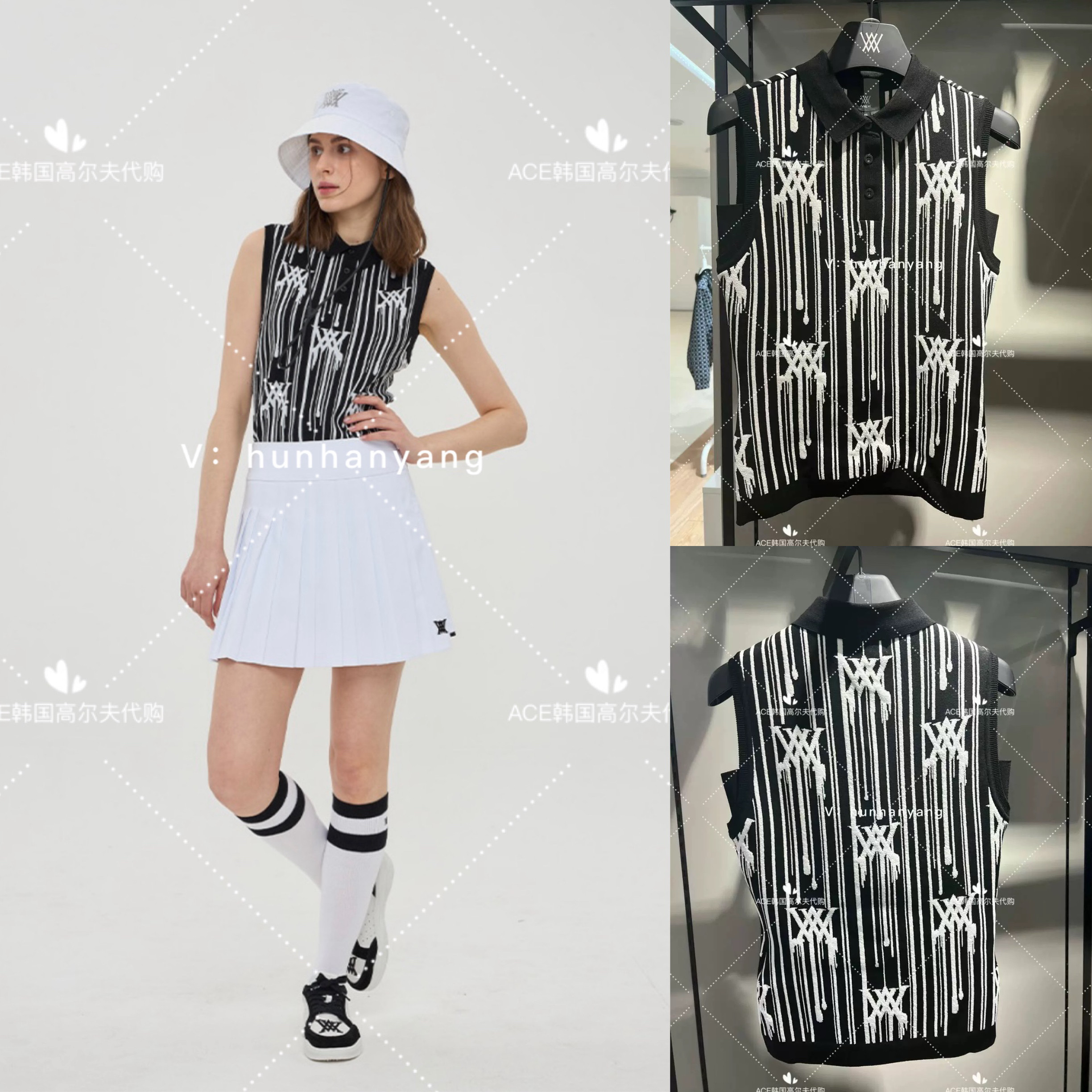 韩国高尔夫代购女士服装24夏季