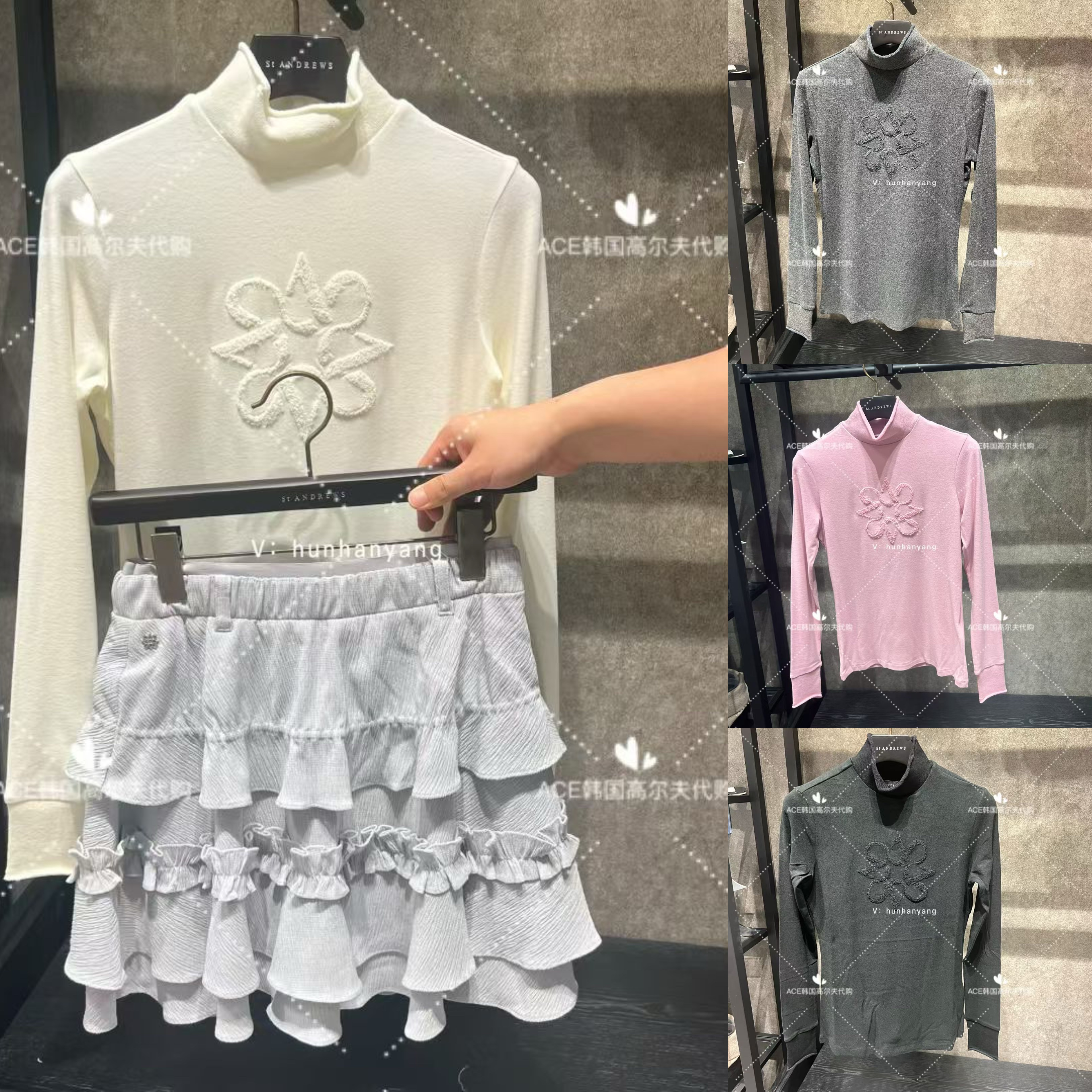 女士高尔夫服装25秋季上衣