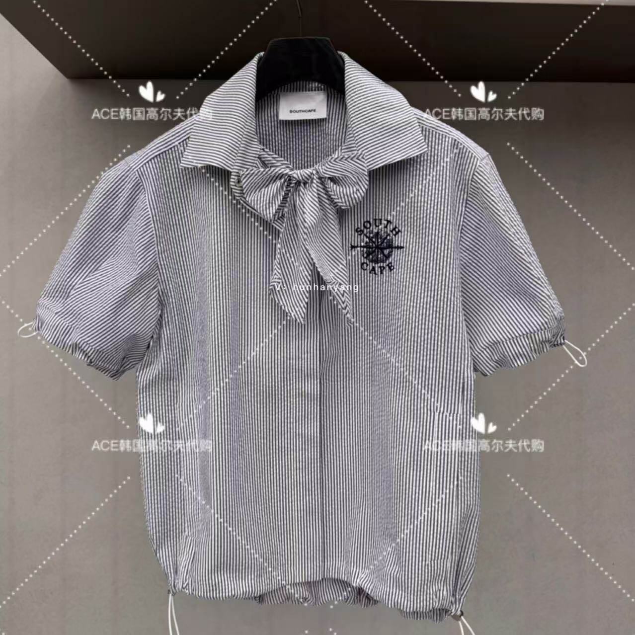 SOUTHCAPE女士高尔夫蝴蝶结半袖