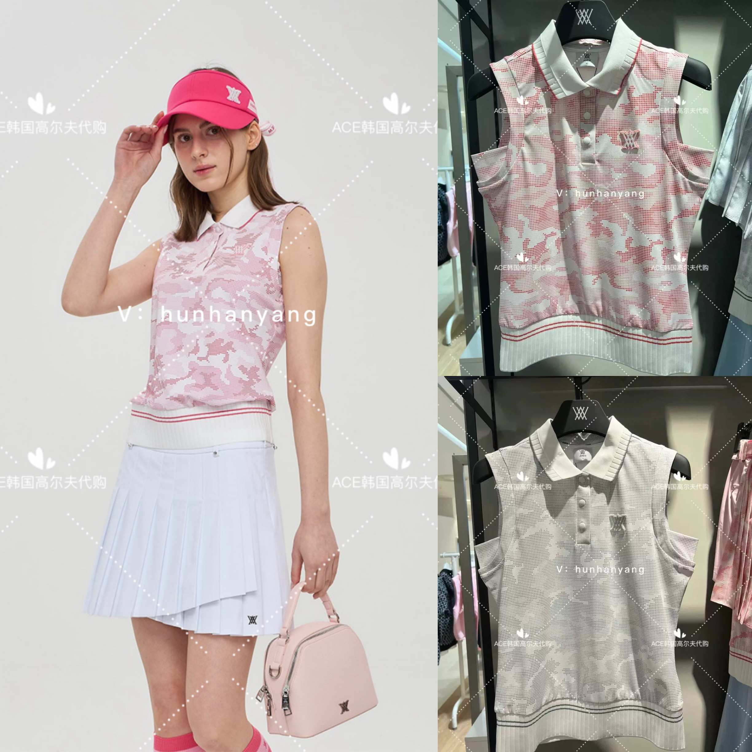 韩国高尔夫代购女士服装24夏季