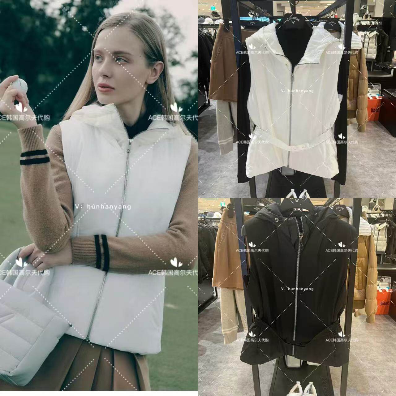 女士高尔夫服装24秋冬马甲