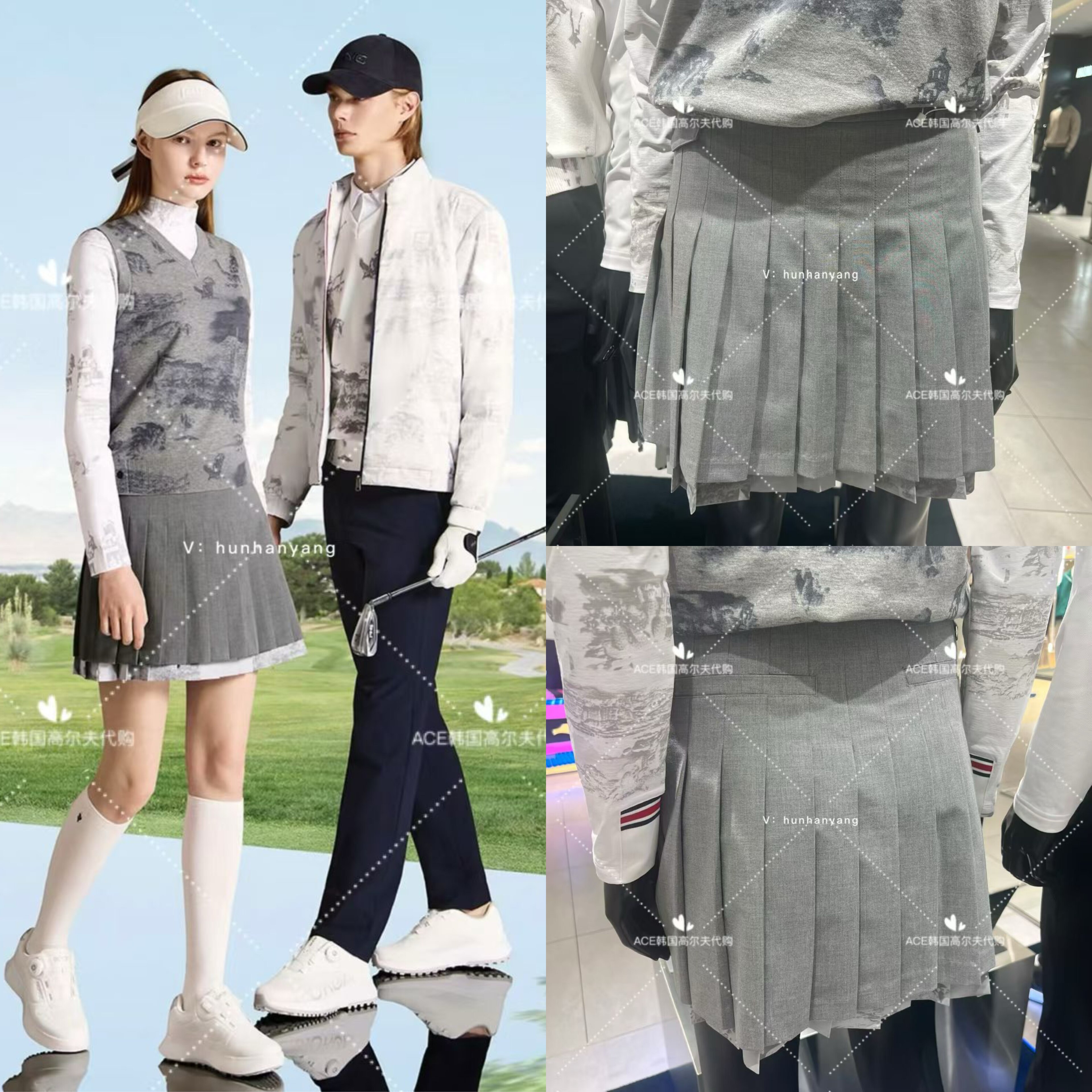 女士高尔夫服装25秋季裙子